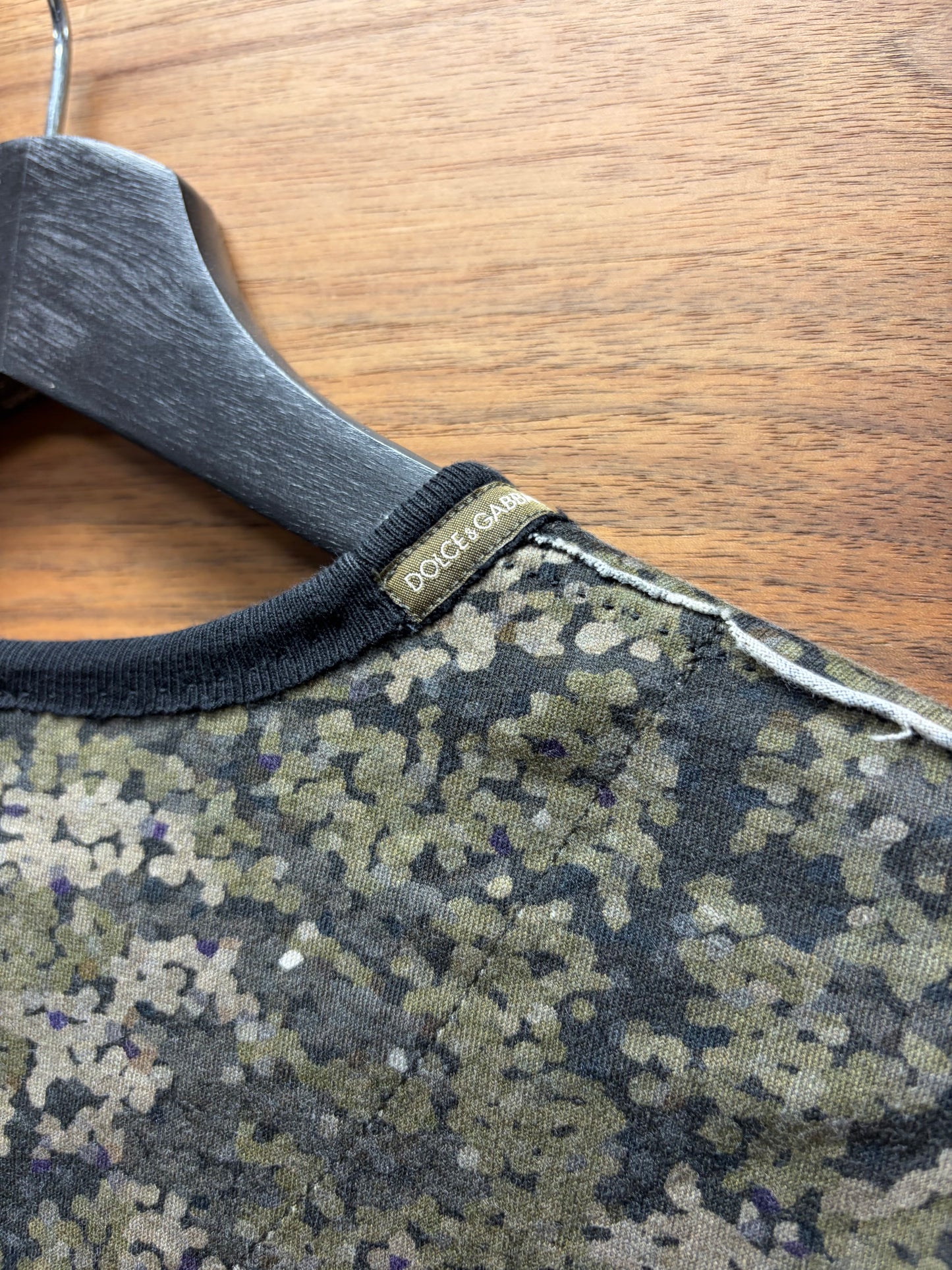 Dolce & Gabbana ‘Mainline’ Green Camouflage Long Sleeve Shirt