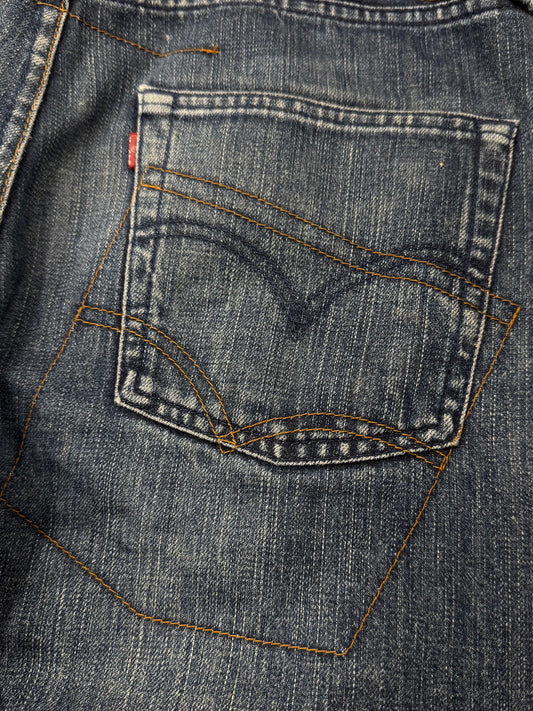2000s Junya Watanabe c Levi’s ‘501’ Contrast Stitch Bootcut Denim
