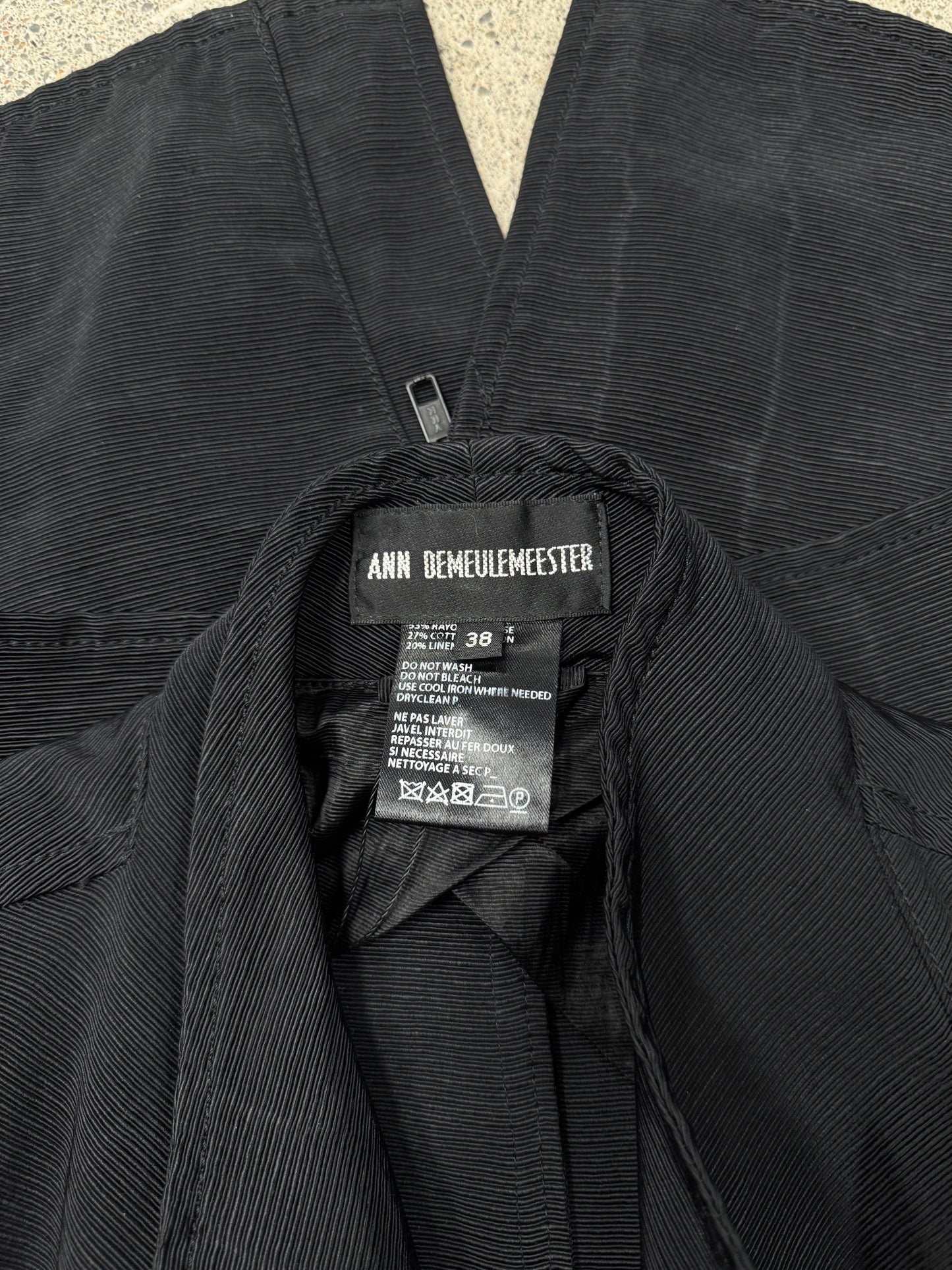 Ann Demeulemeester High-Neck Zip Bondage Jacket