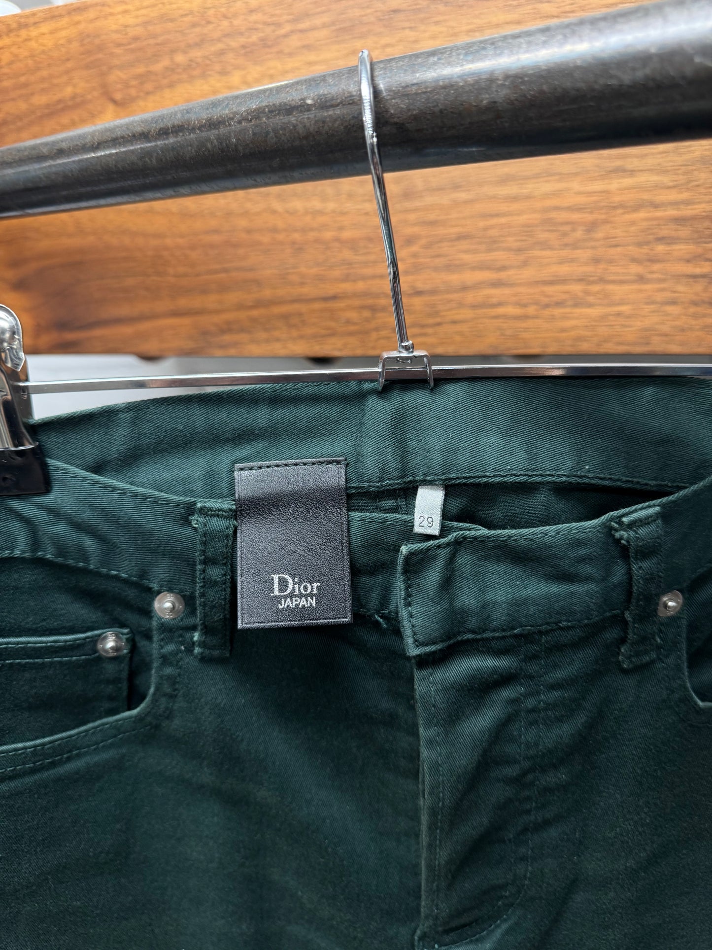 Dior Homme Dark Green ‘Japan Exclusive’ Slim Skinny Cut Denim
