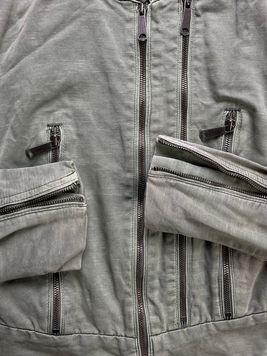 Diesel Triple Zip Seafoam Green Biker Jacket