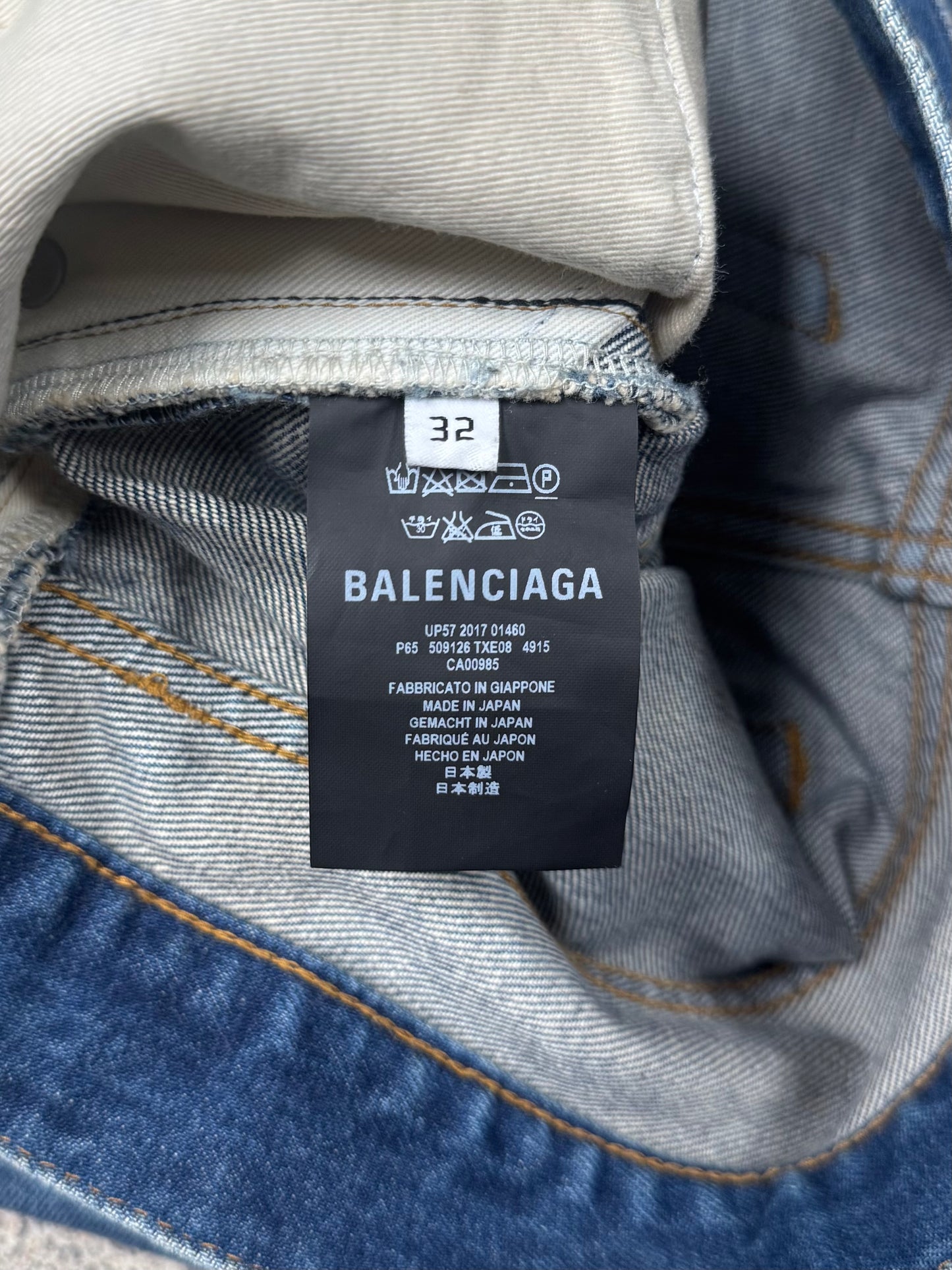 SS2017 Balenciaga ‘Convertible’ 3 Piece Denim