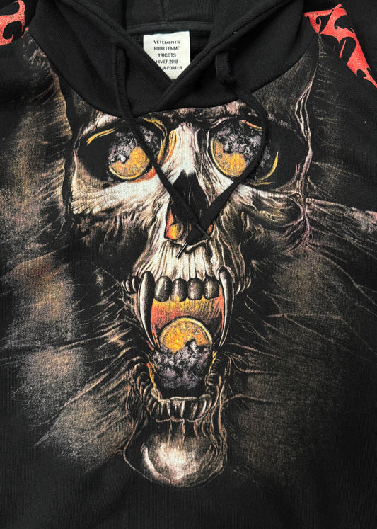 AW2018 Vetements ‘Misplaced’ Skull Hoodie