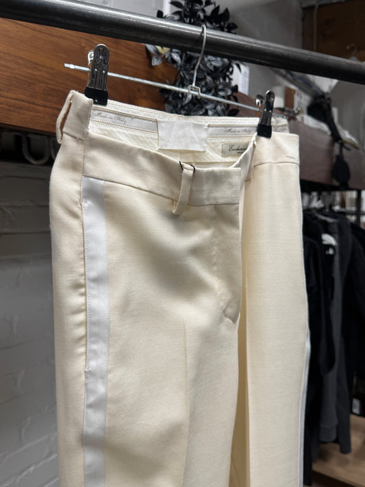 90s Maison Martin Margiela ‘Blank Tag’ Striped ‘Marching Band’ Trousers