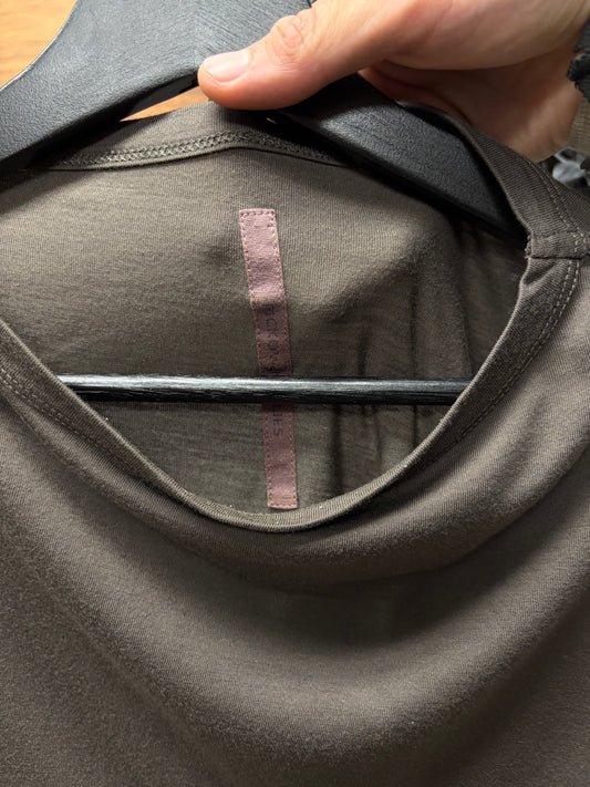 2000s Rick Owens ‘Lilies’ Cape Draped Sheer Black Long Sleeve Shirt