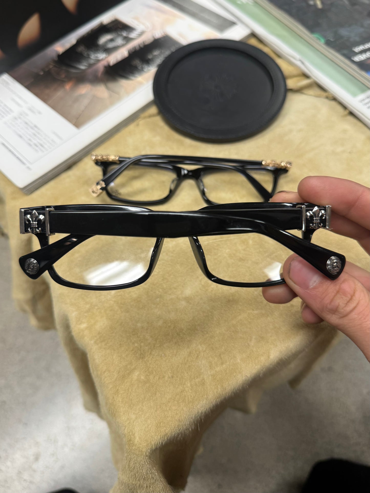 Chrome Hearts 925 Silver ‘Gittinany’ Fleur De Lis Glasses