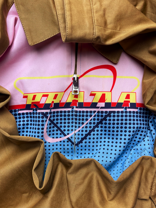 AW2020 Prada Futuristic Logo Harrington Jacket