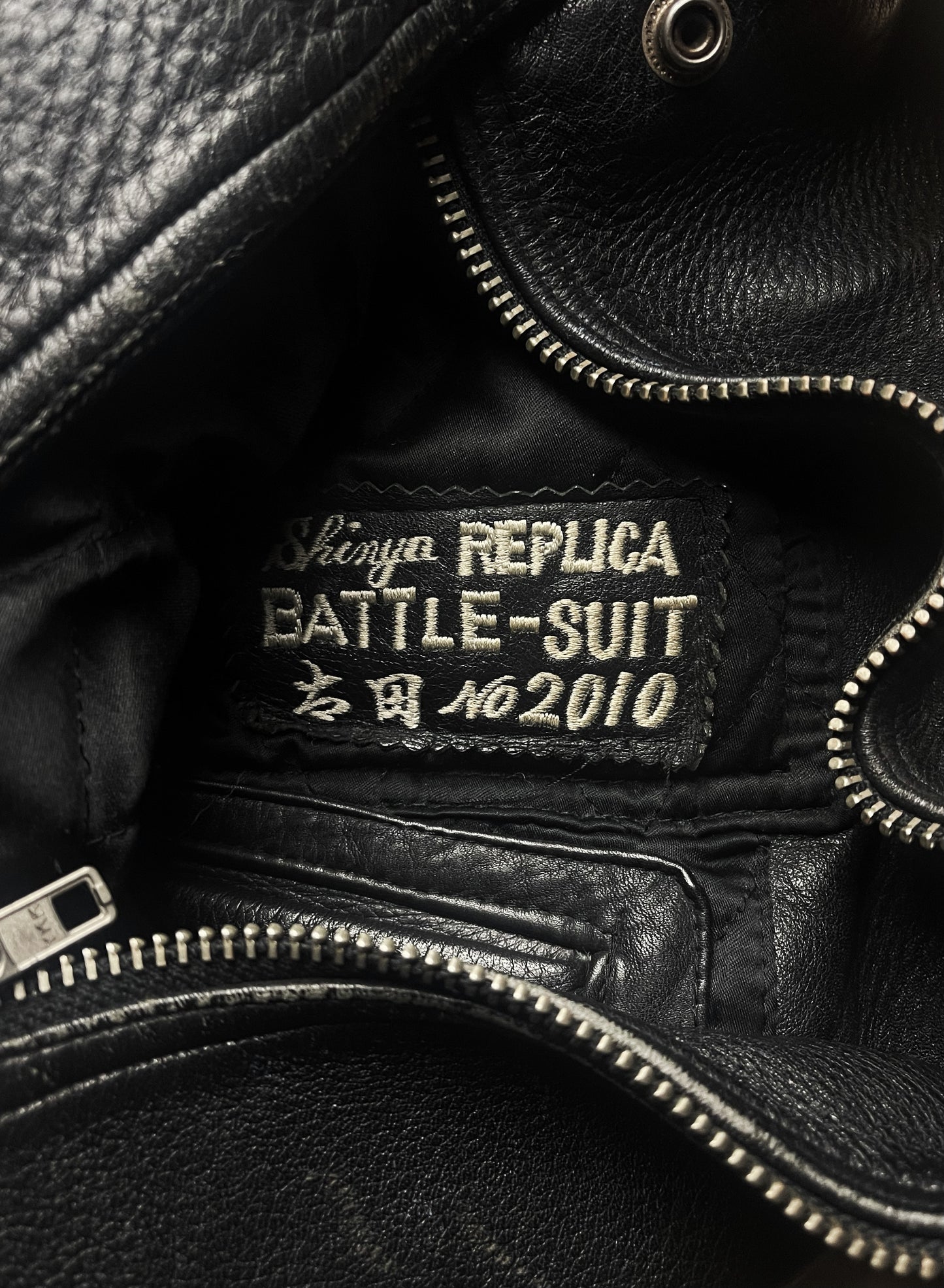 Kadoya Battlesuit Armoured Black Leather Biker Jacket
