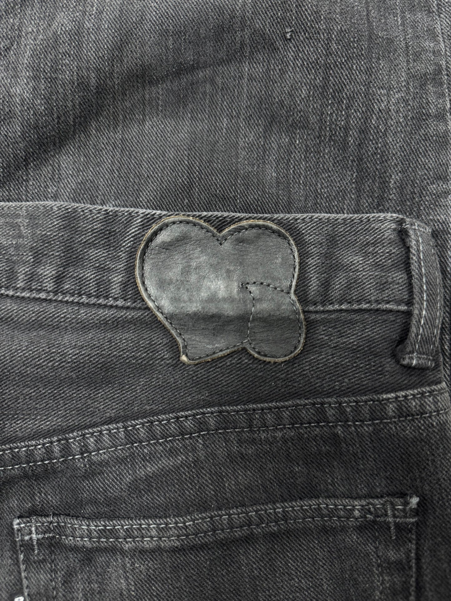 AW2004 Number (N)ine ‘Give Peace a Chance’ Patchwork Denim