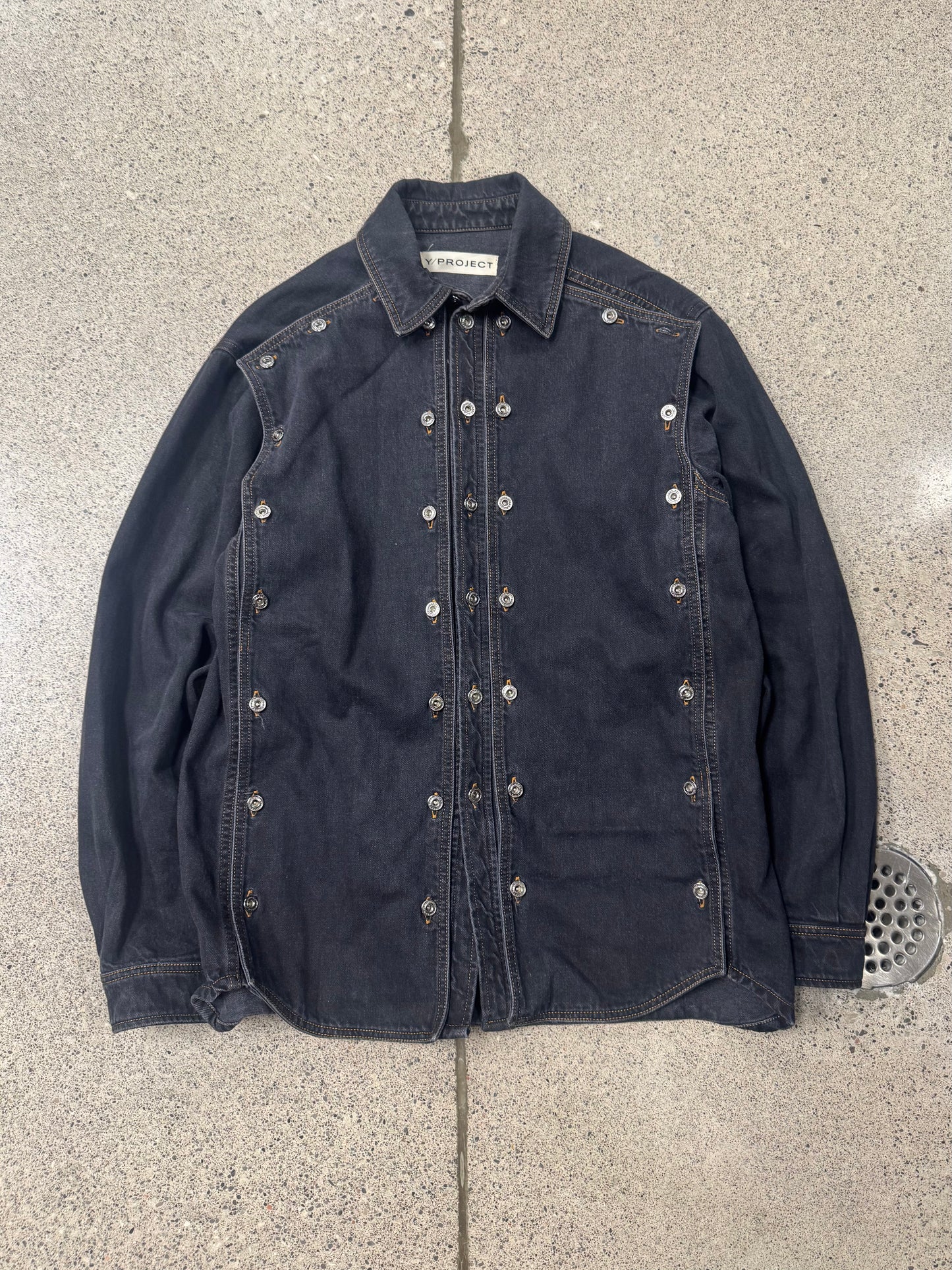 Y-Project ‘Armour Plating’ Button Closure Denim Jacket
