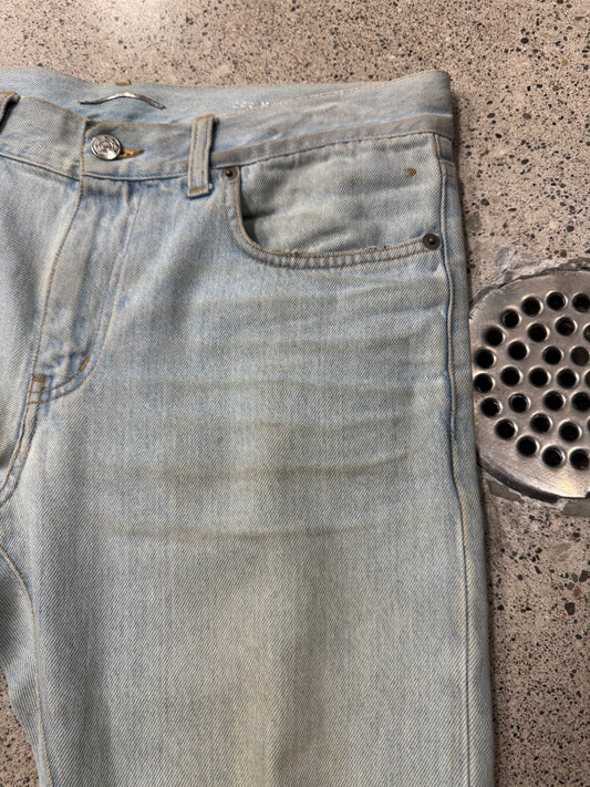 2013 Saint Laurent by Hedi Slimane ‘D02’ Light Wash ‘Dirty Blue’ Skinny Denim