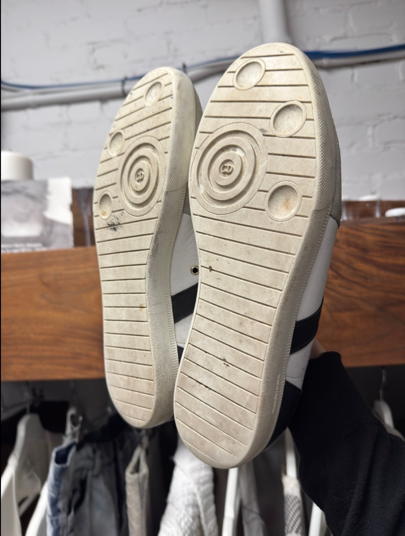 Dior Homme ‘B01 Matchpoint’ White Leather Low Top Sneakers