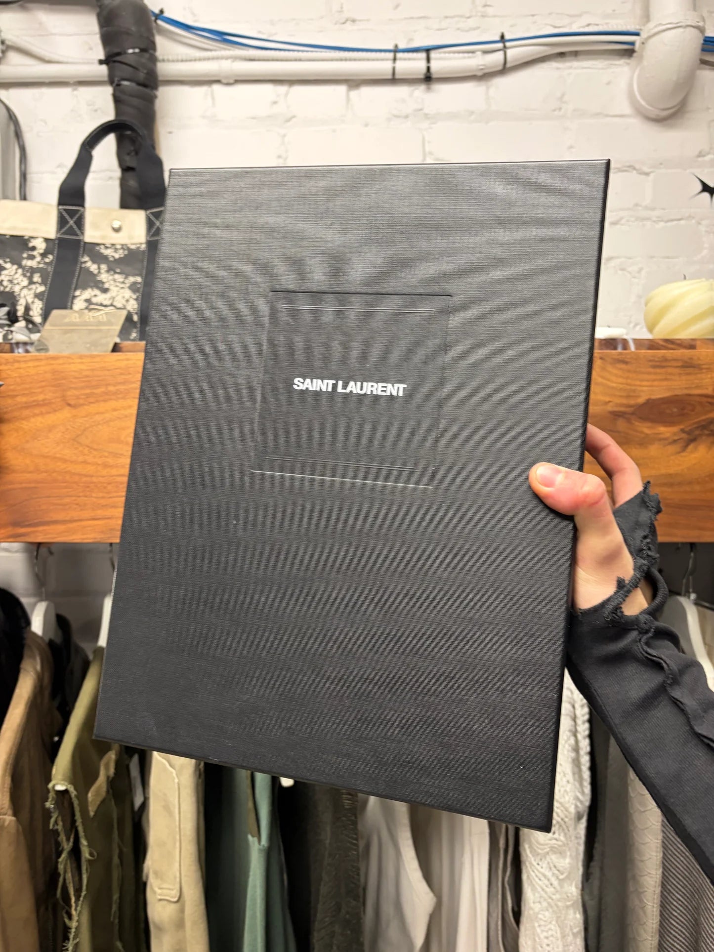 Saint Laurent ‘Wyatt’ Black Suede Chelsea Boots