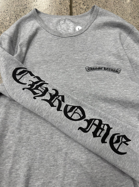 Chrome Hearts Thermal Grey Waffle Long Sleeve