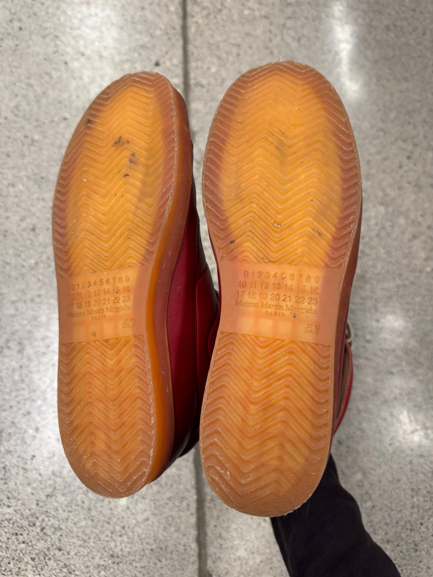 2012 Maison Margiela x H&M Leather G.A.T. High Top Sneakers