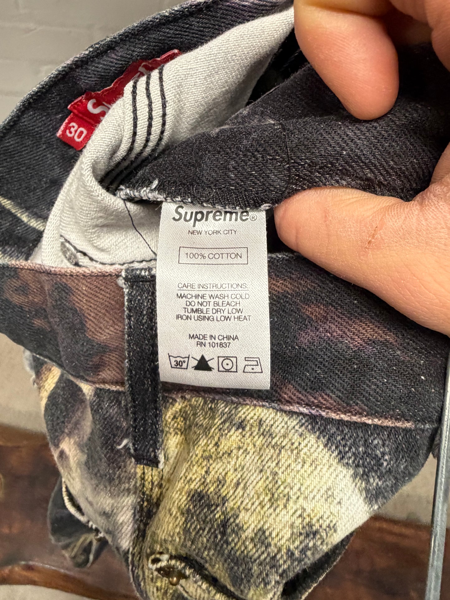 SS2021 Supreme ‘Eagle’ Double Knee Carpenter Denim