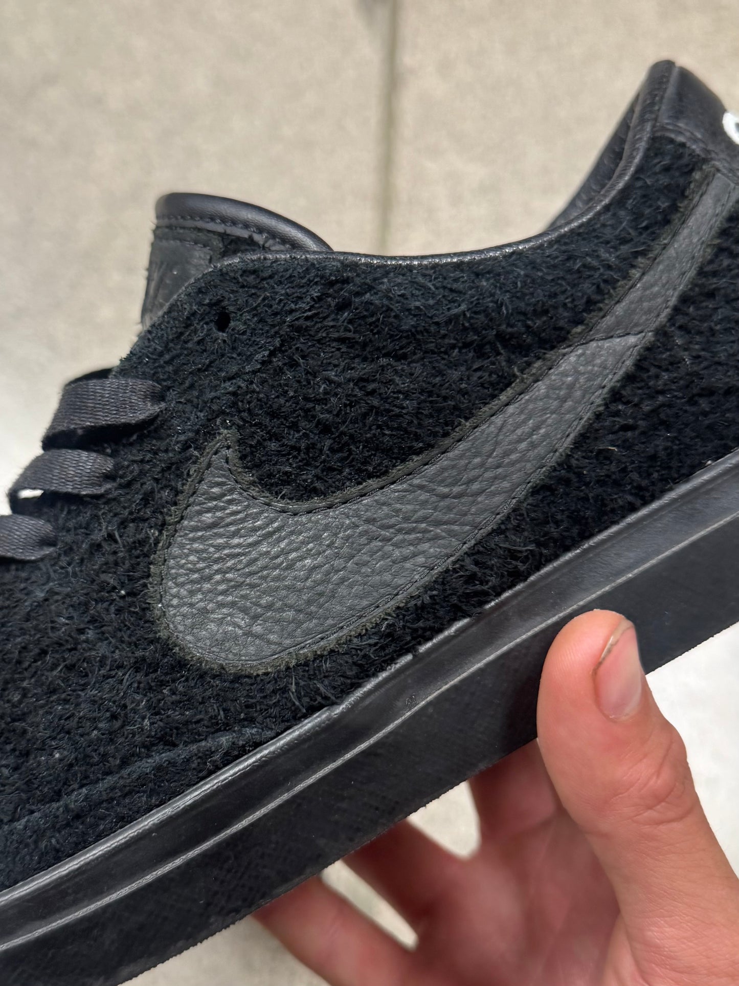 Comme Des Garçons x Nike ‘Blazer’ Suede Low Top Sneakers