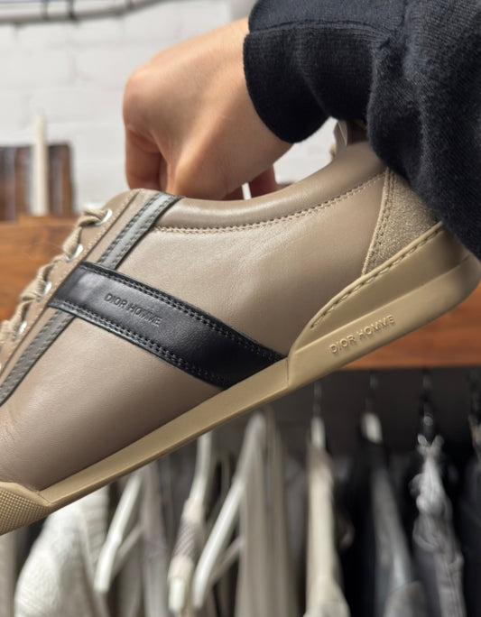 Dior Homme by Hedi Slimane ‘B21’ Brown Leather Low Top Sneakers