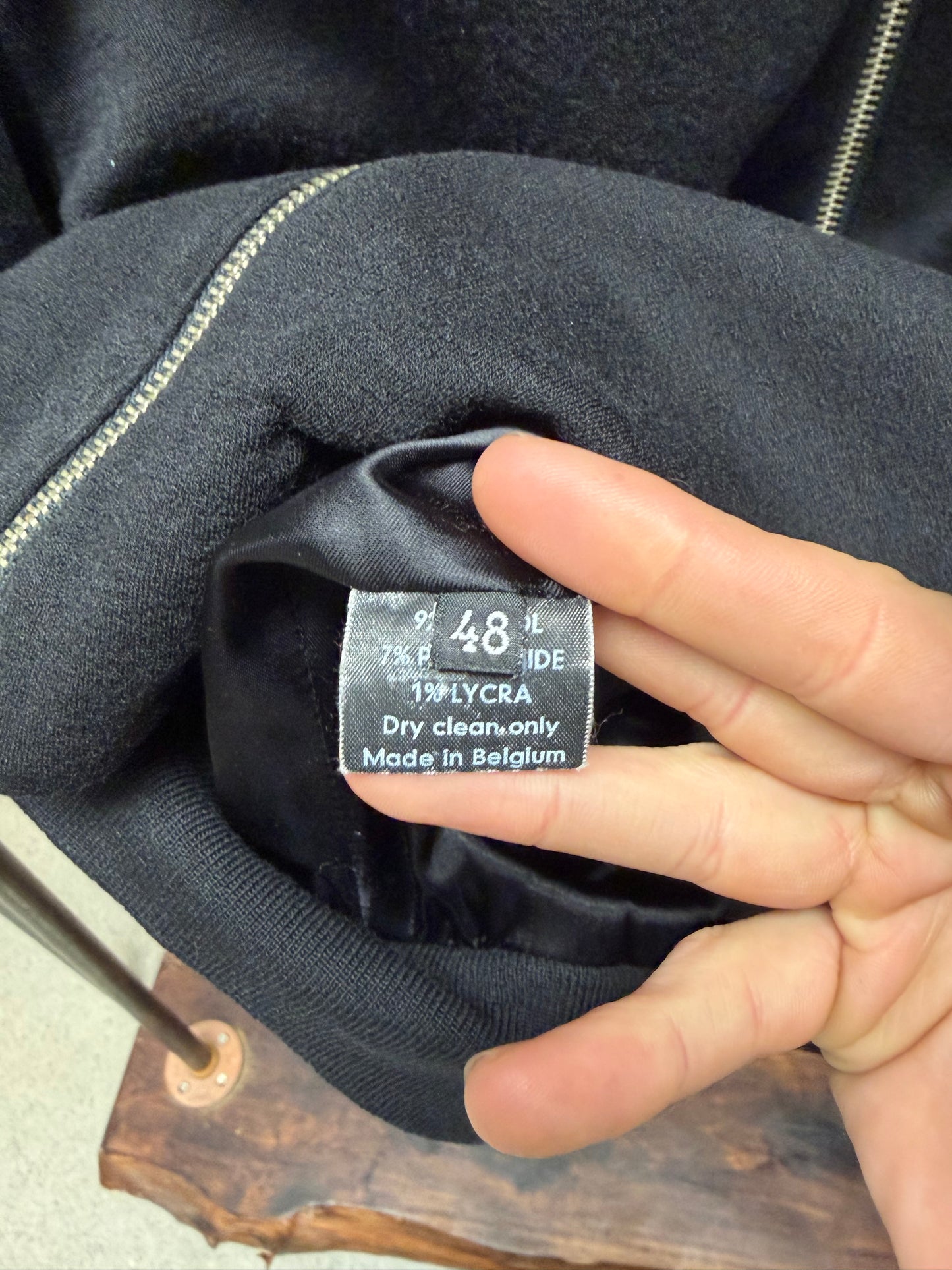 AW1998 Raf Simons ‘Radioactivity’ Collared Black Work Jacket