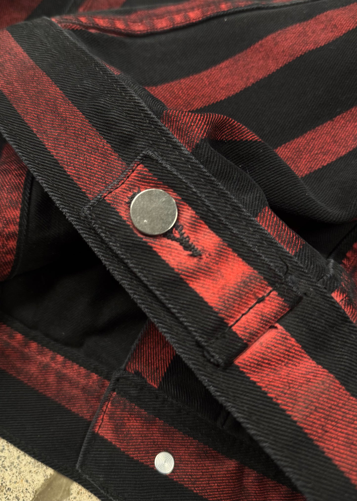 Bare Knuckles ‘V1’ Painted Denim Trucker Jacket