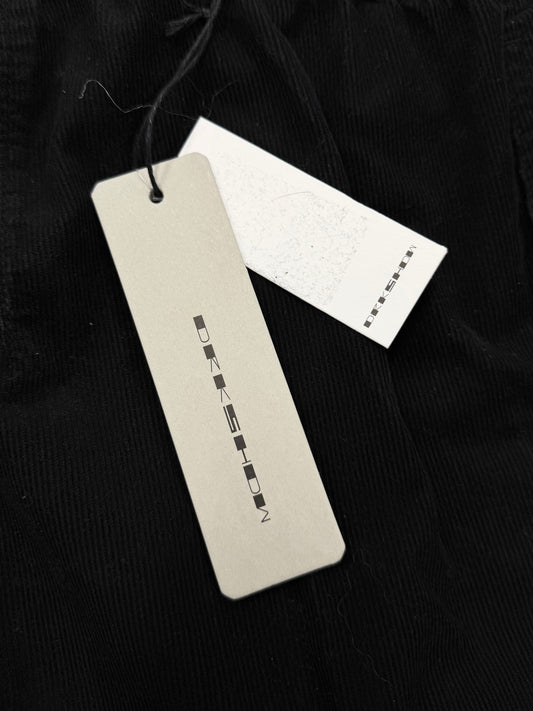 SS2023 Rick Owens ‘Lido’ DRKSHDW Black Corduroy Skirt
