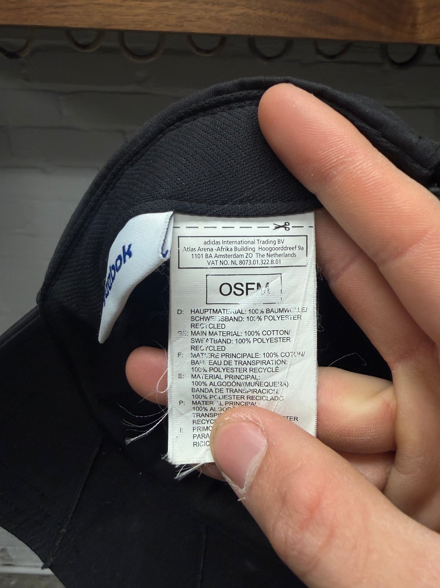 Vetements x Reebok Reconstructed Strap-Back Baseball Hat