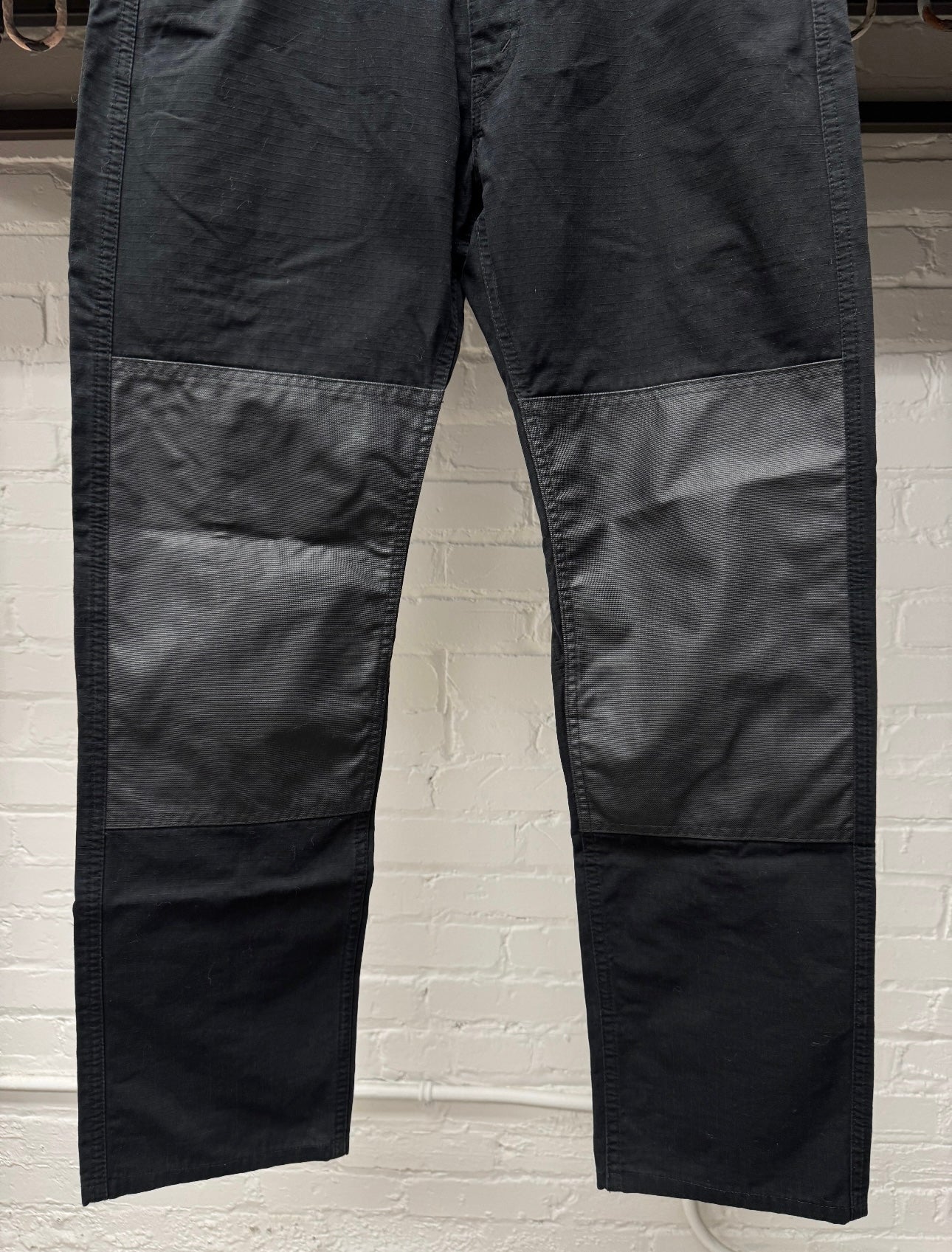 2018 Junya Watanabe Buckle-Back Ripstop Knee Panelled Denim