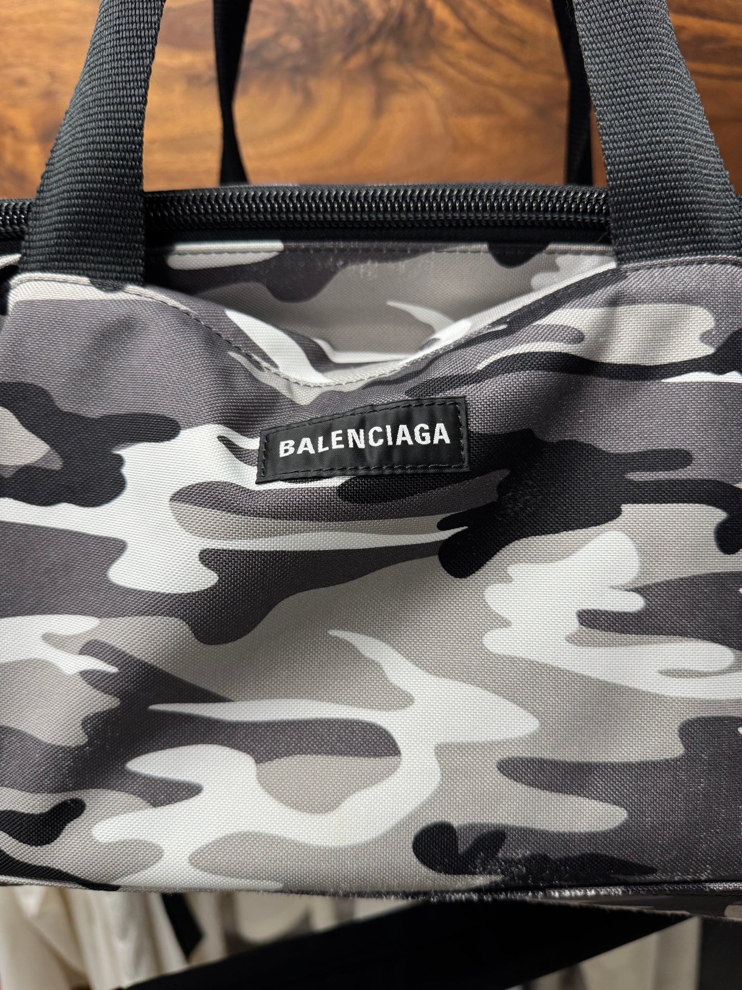 AW2021 Balenciaga ‘Snow Camo’ Convertible Gym Duffel/Backpack