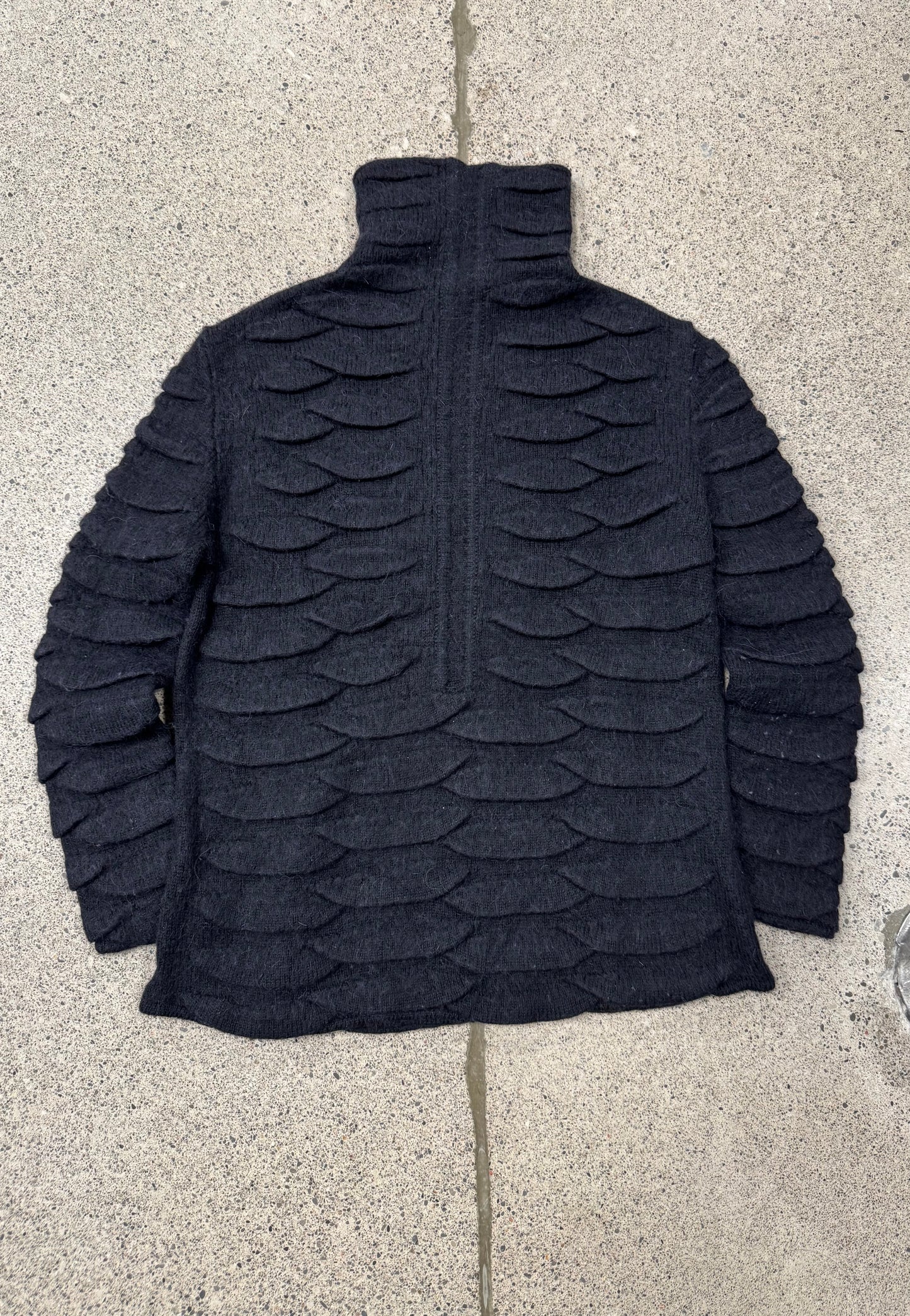 Ann Demeulemeester ‘Fish Scale’ Alpaca Wool Sweater