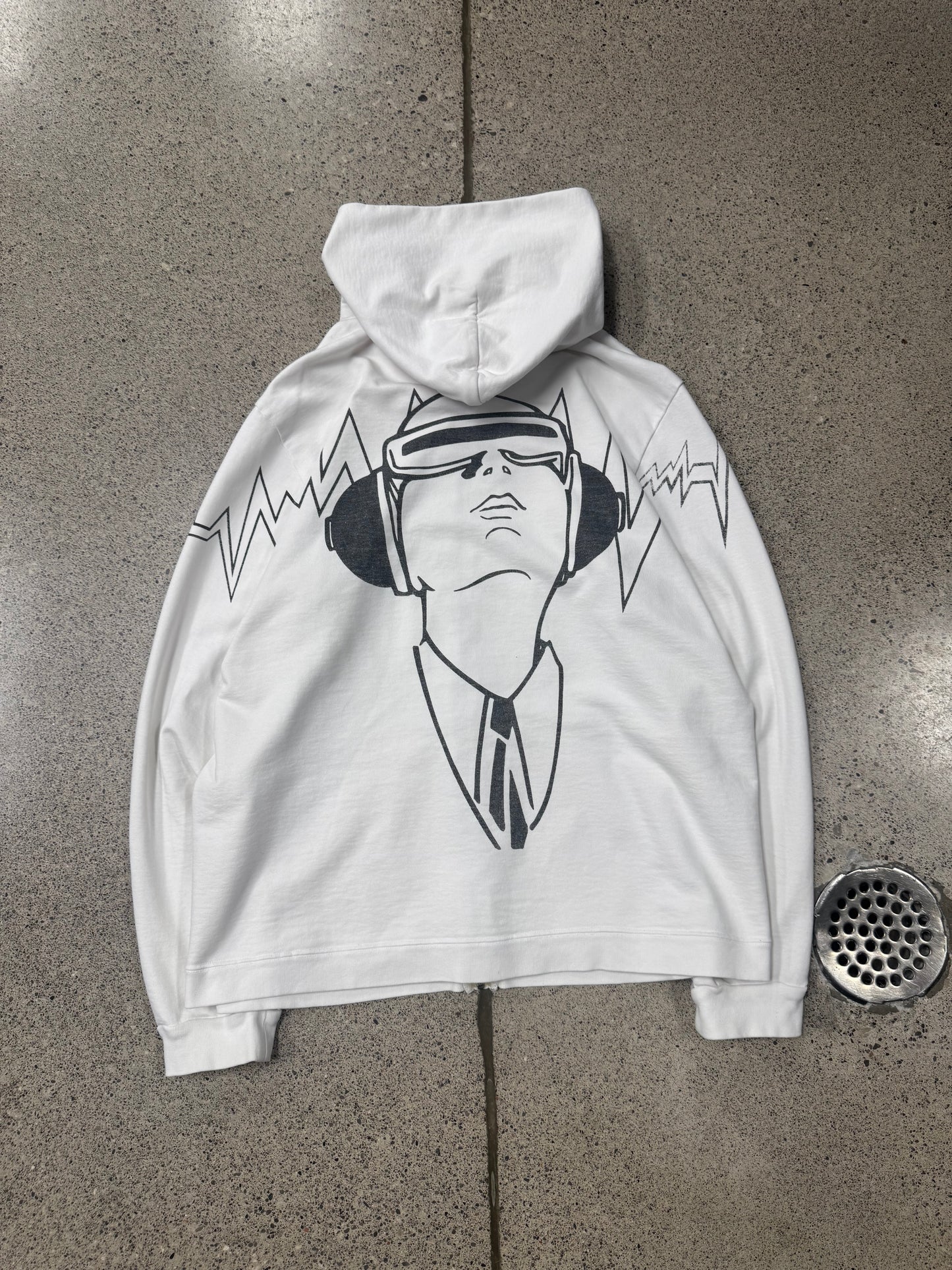 SS2006 Undercover ‘Klaus’ Soundwaves Zip Up Hoodie