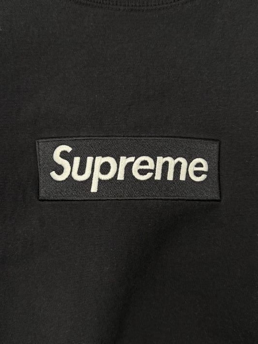 Supreme Black/Black Box Logo Crewneck Sweatshirt