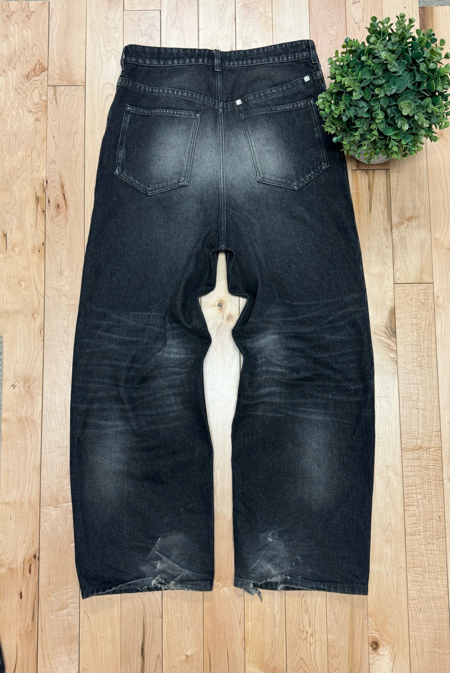 SS2023 Givenchy Oversized ‘Skater’ Washed Black Denim