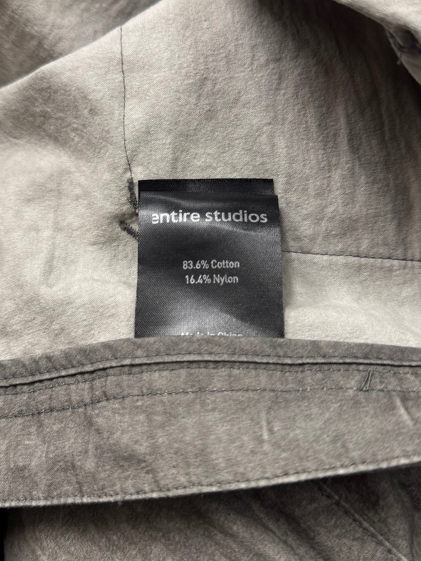 Entire Studios Grey ‘Parachute’ Wide Leg Cargo Pants