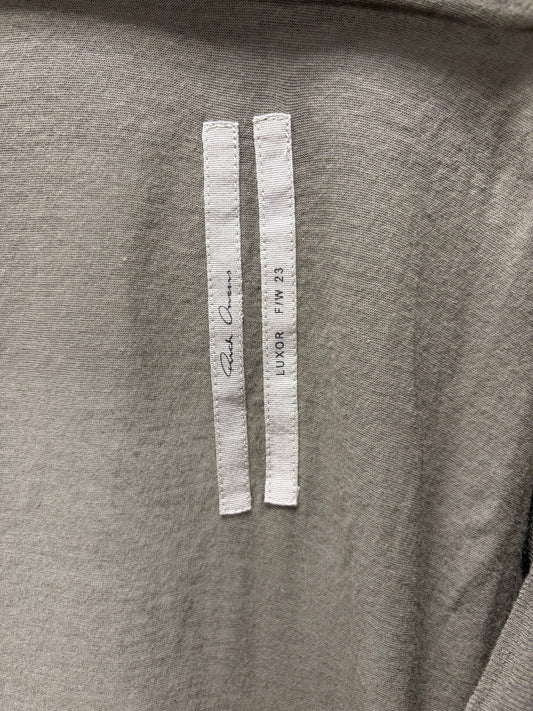 AW2023 Rick Owens ‘Luxor’ Dust Brown Asymmetric Tank Top