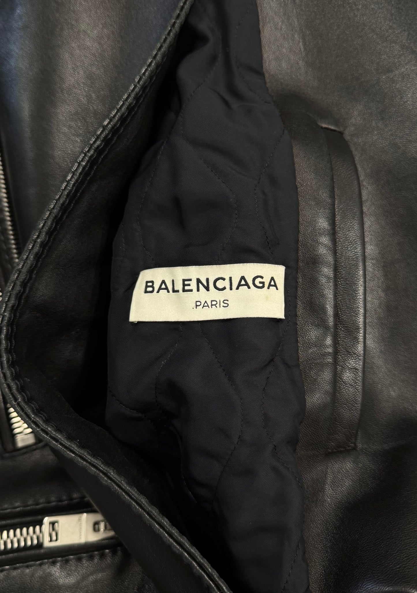 AW2013 Balenciaga by Nicholas Ghesquiere Leather Moto Jacket