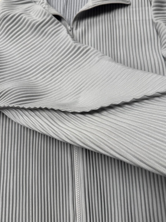 Issey Miyake Homme Plisse Pleated Grey Track Jacket