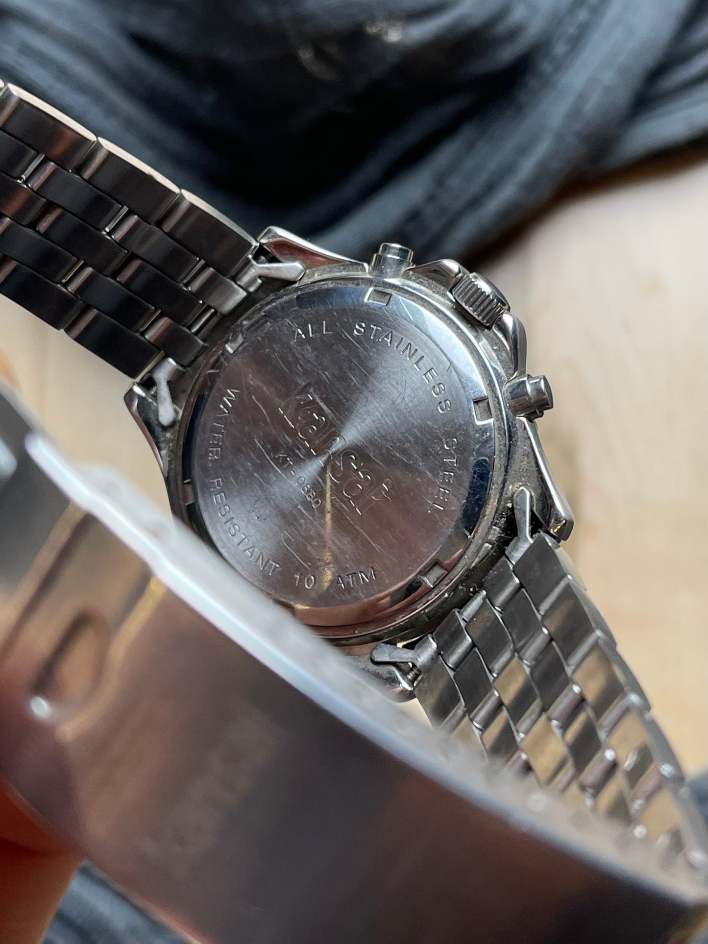 Kansai Yamamoto Triple Chronograph Teal Dial Watch