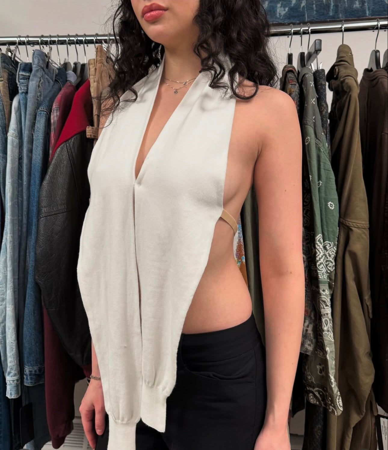 Vintage Maison Martin Margiela Artisinal ‘Blank Tag’ Sleeve Top