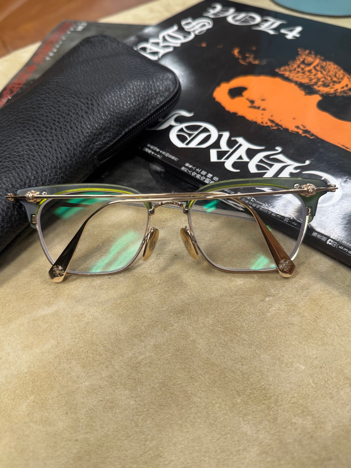 Chrome Hearts 18K Gold ‘Sluntradiction’ Prescription Glasses