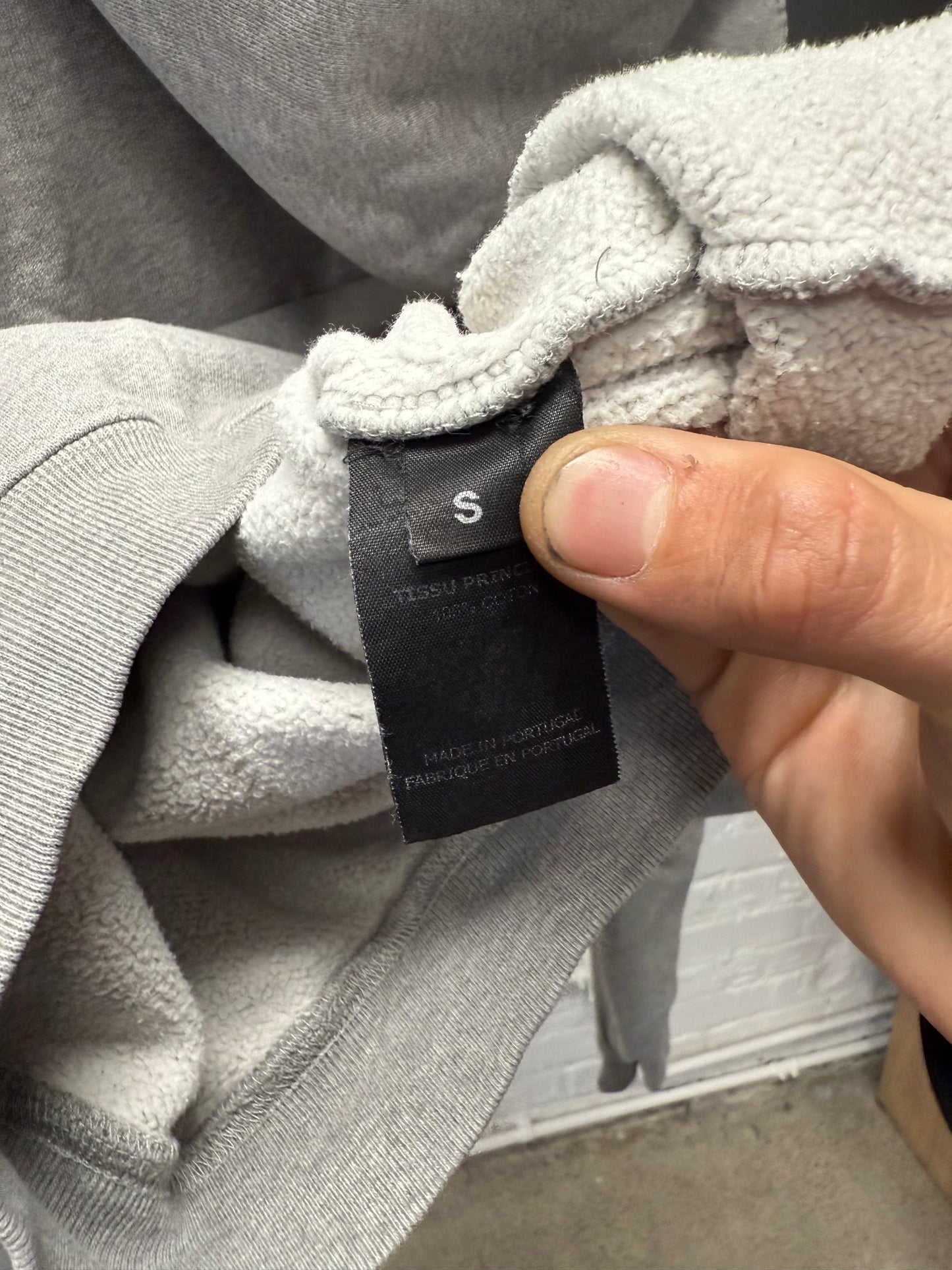 AW2020 Vetements ‘Work in Progress’ Grey Pullover Hoodie