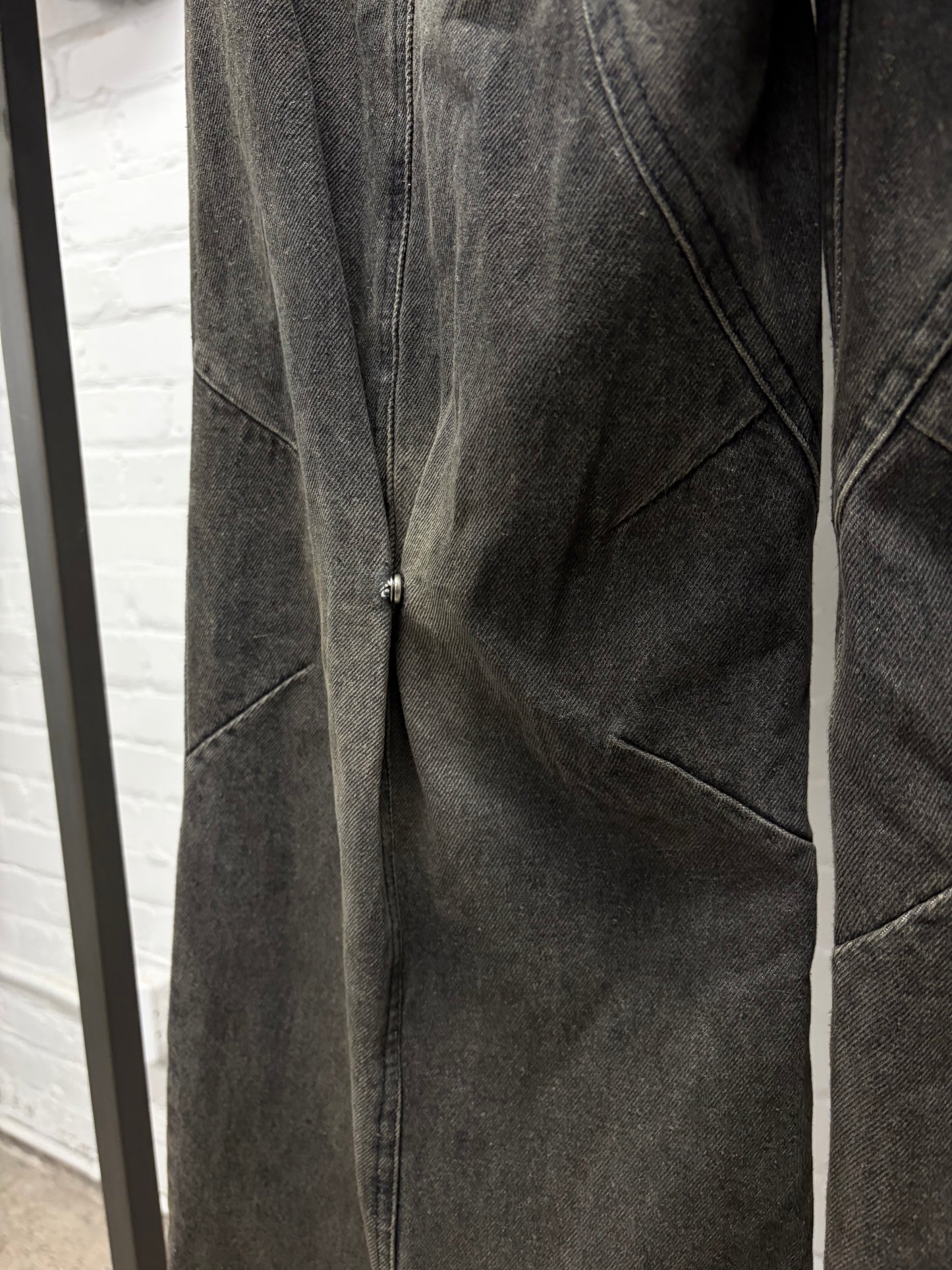 No Faith Studios Sun Faded ‘Dune’ Flared Leg Denim