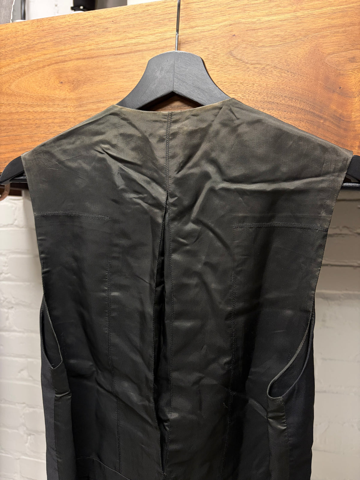 SS2008 Dior by Kris Van Assche Black Wool ‘Gilet’ Vest