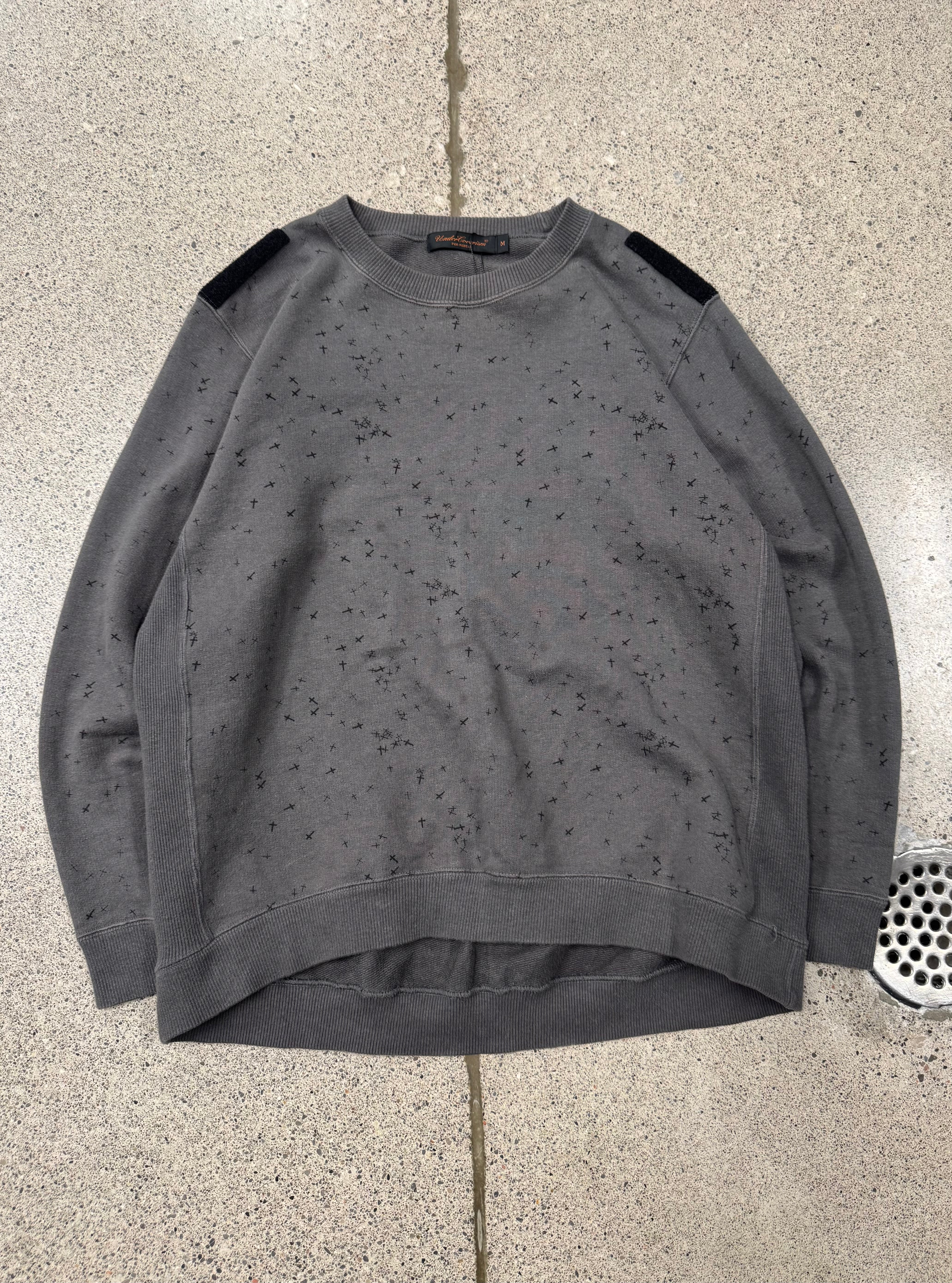 AW2002 Undercover 'Witches Cell Division' Crosses Sweatshirt