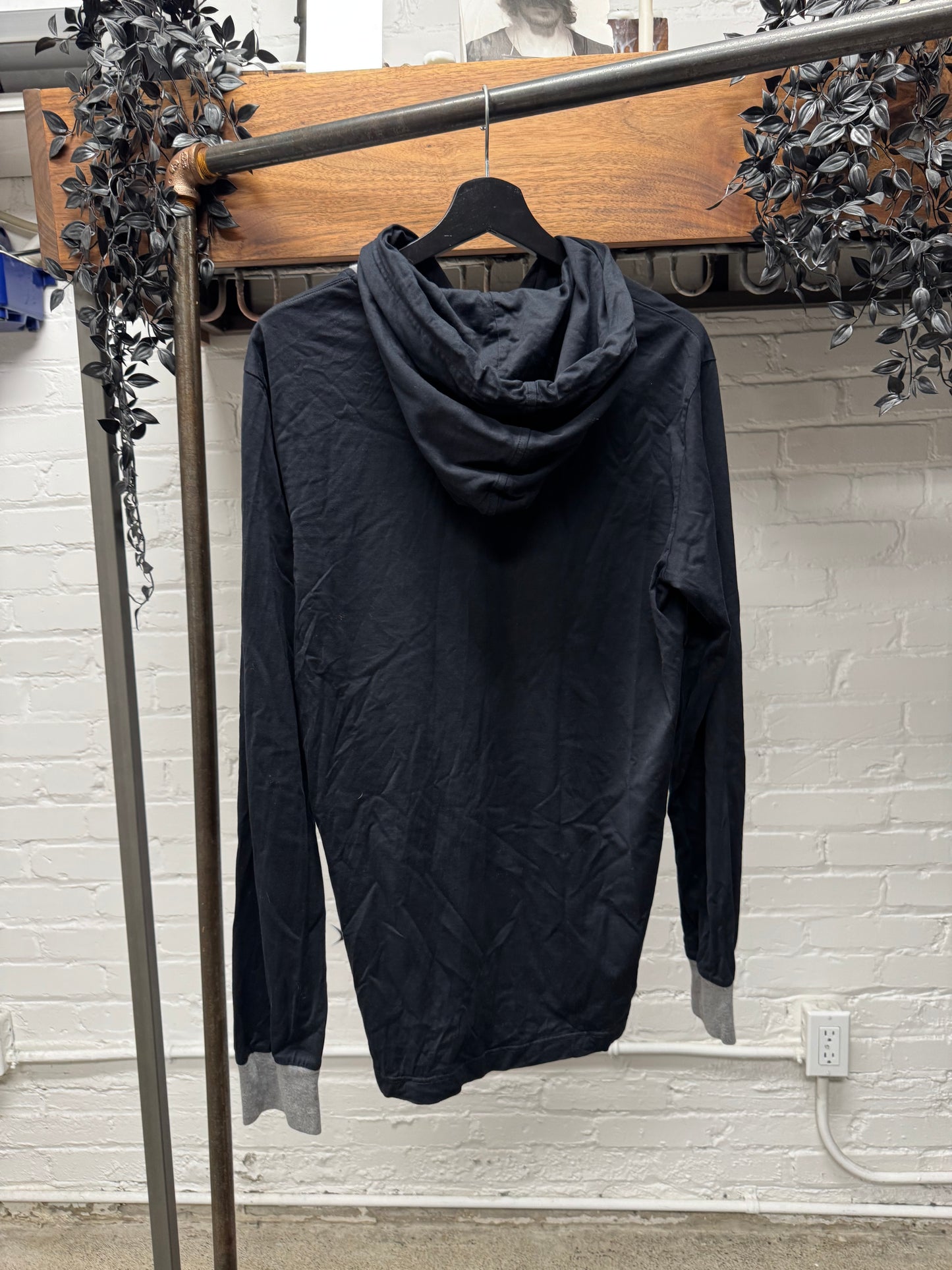 Dolce & Gabbana ‘Double Layered’ Black/Grey Cotton Hoodie