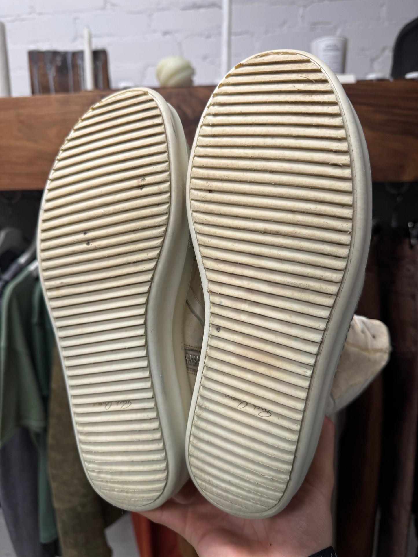 Rick Owens ‘Cracked’ Deerskin Leather Geobaskets