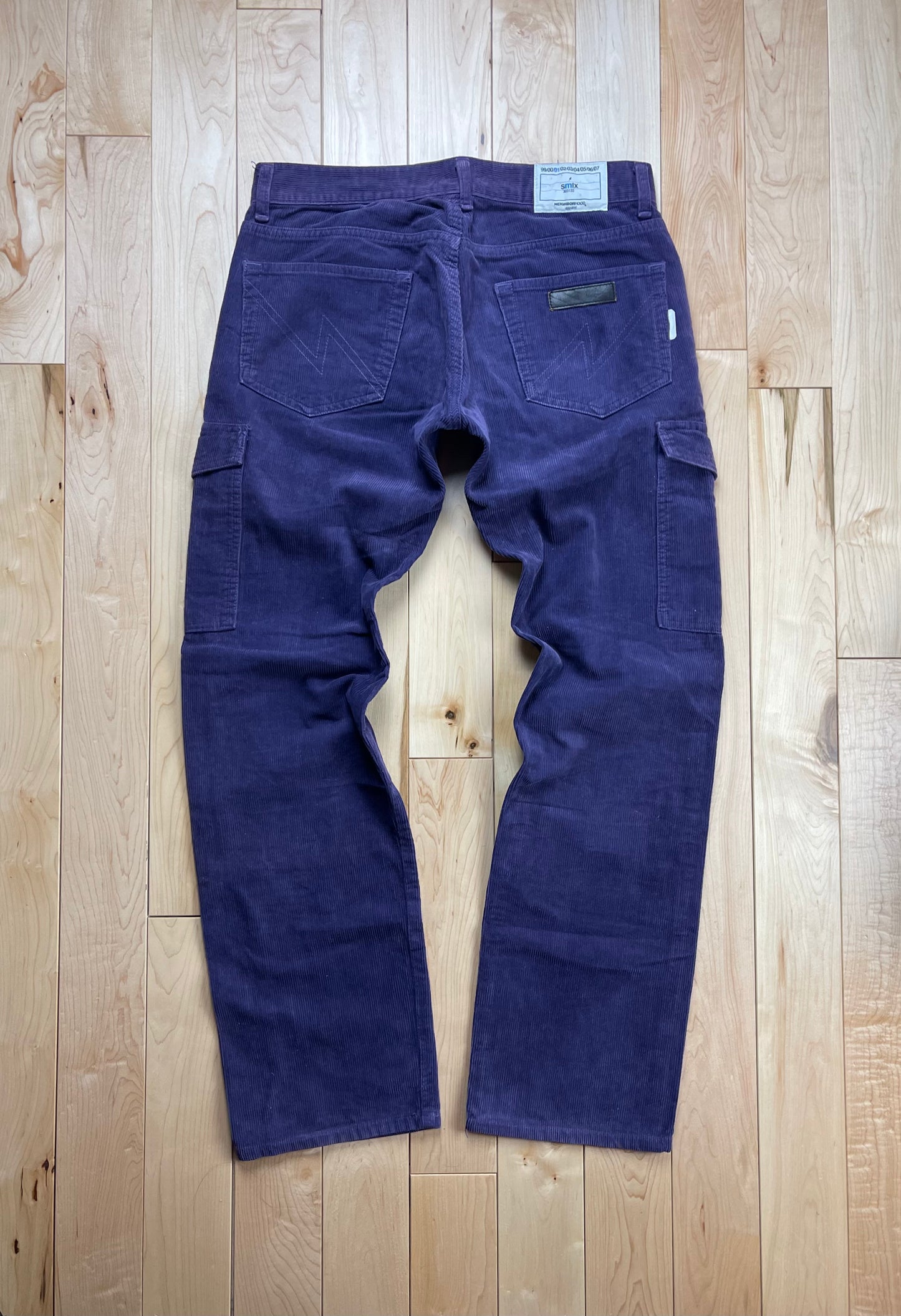 2001 Neighborhood Purple Corduroy Cargo Pants