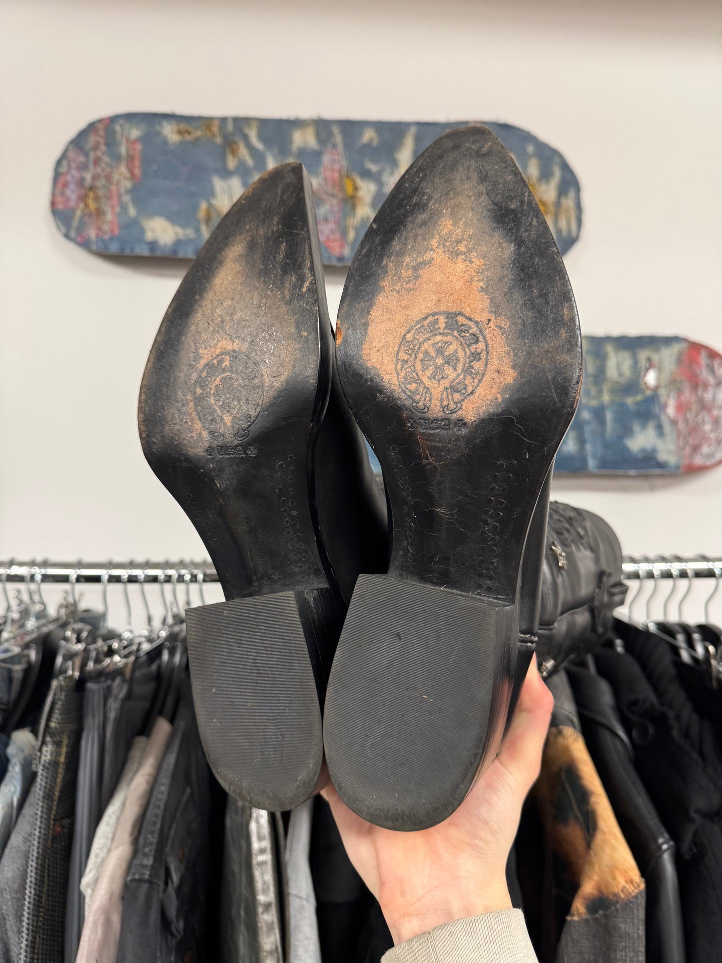 2008 Chrome Hearts Embellished Leather ‘Cowboy’ Boots