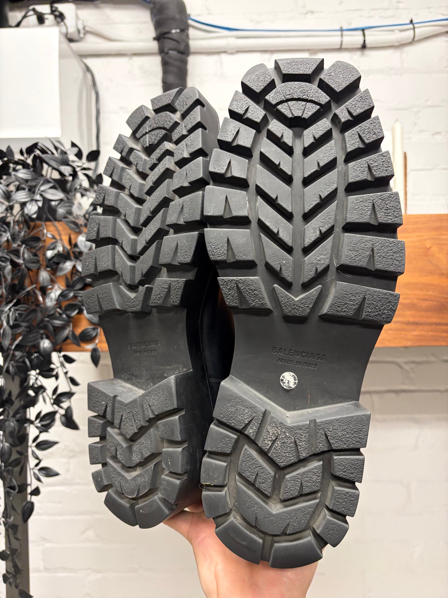 Balenciaga ‘Rhino’ Black Calfskin Leather Boots