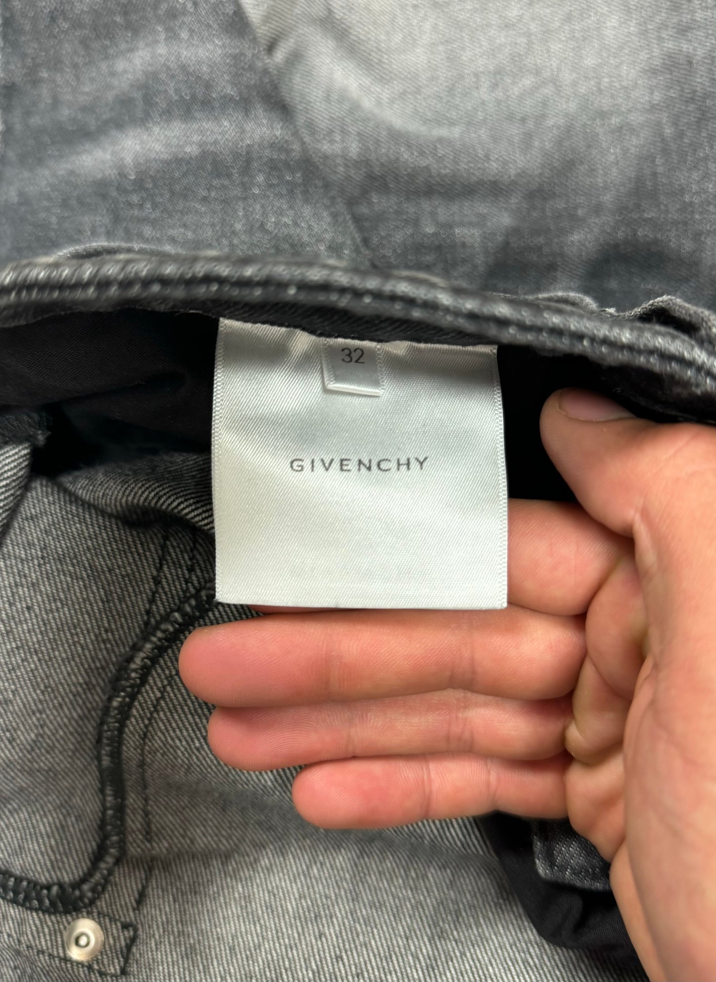 SS2023 Givenchy Oversized ‘Skater’ Washed Black Denim