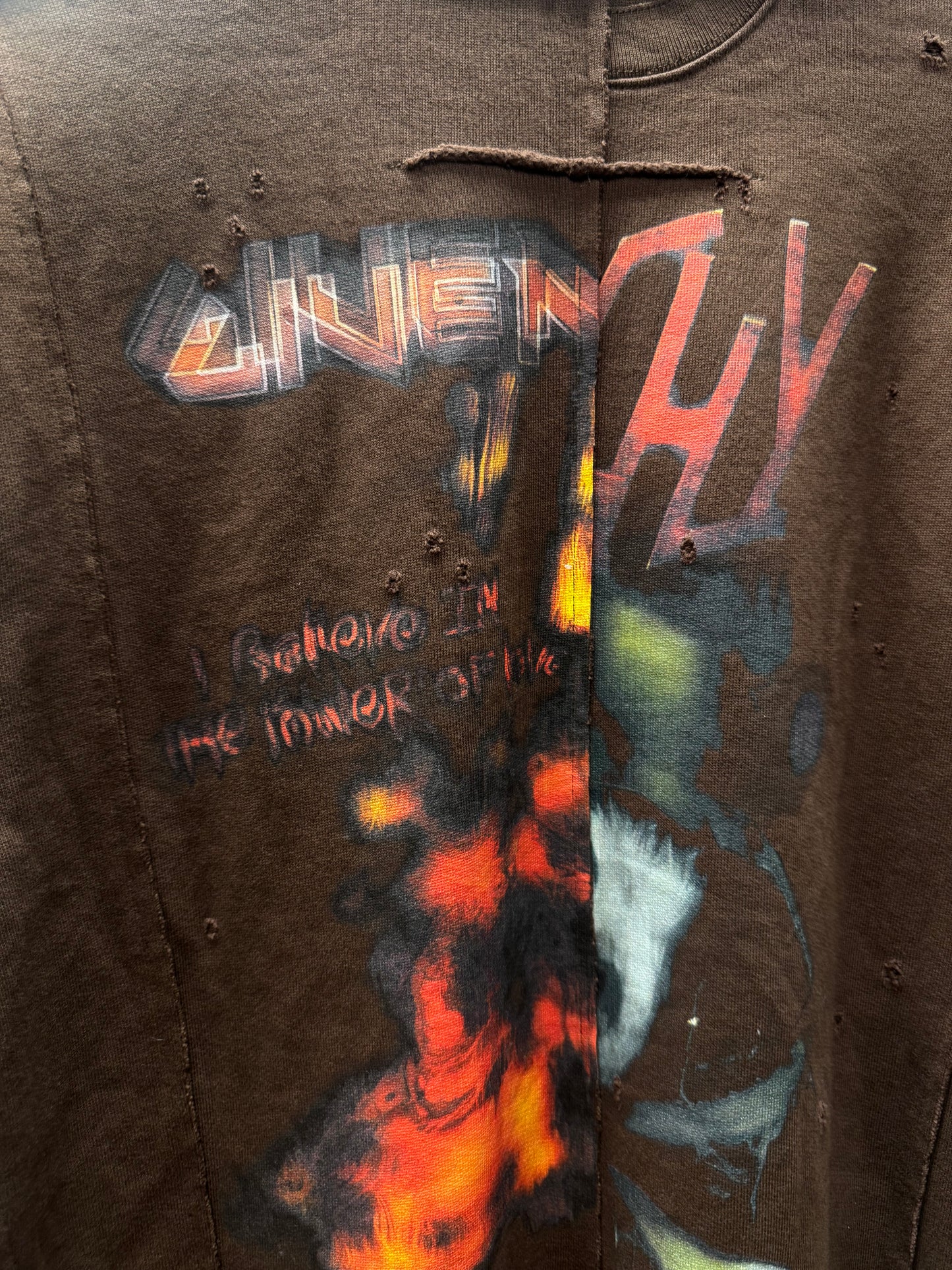 AW2016 Givenchy by Ricardo Tisci ‘Metal’ Reconstructed Sweatshirt